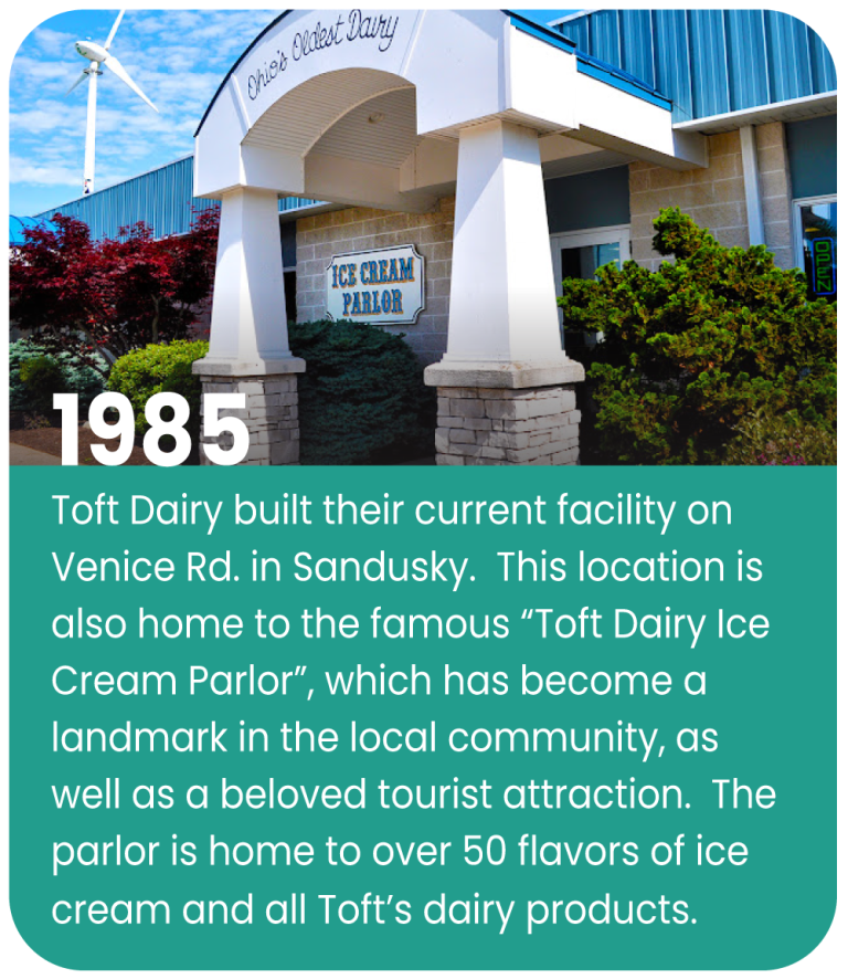 Our Story Toft Dairy Ohio's Oldest Dairy Ice Cream Milk and More