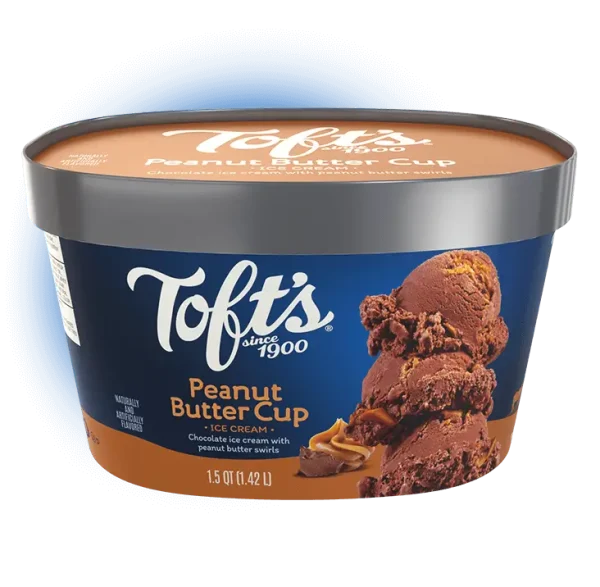 48 oz container of peanut butter cup ice cream