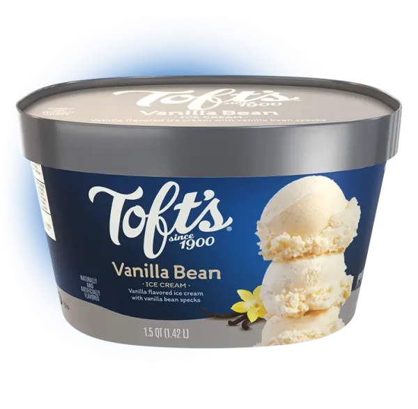 48 oz vanilla bean ice cream container